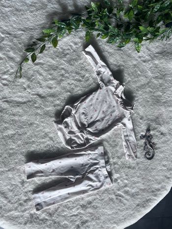 2 pièces coton Jersey Set 62cm 2/4 mois