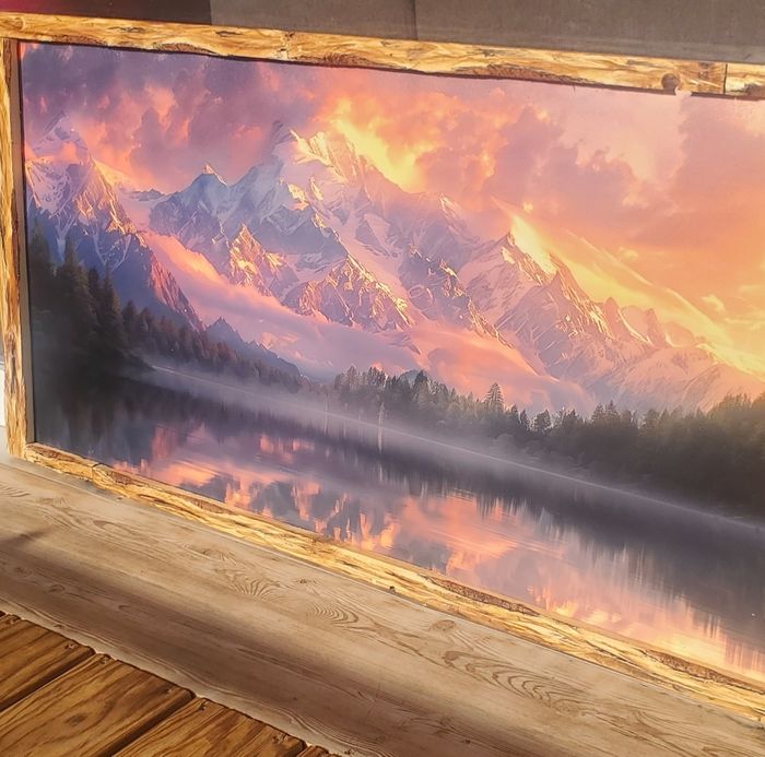 Tableau lac et montagne - photo numéro 8