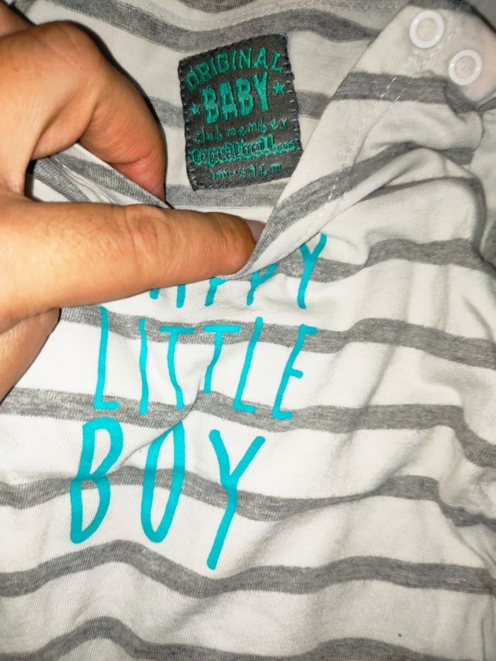 Lot t-shirt manches longues 3 mois plusieurs marques - photo numéro 4