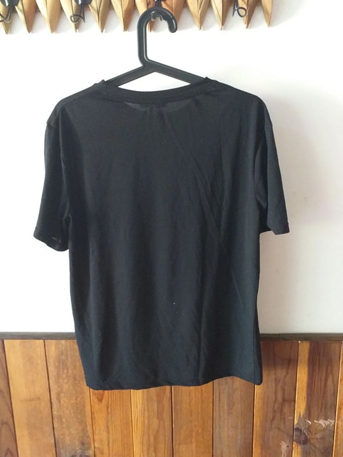 Tee-shirt avec inscription noir - photo numéro 2