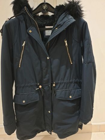 Parka bleue marine à capuche Pimkie taille S