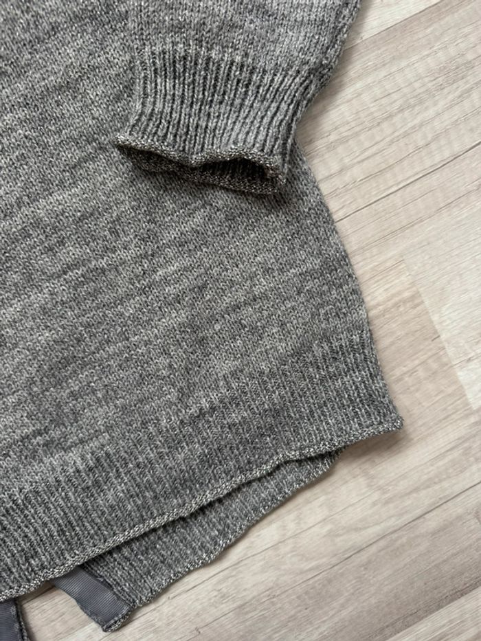 pull gris argenté pailleté ~ mango ~ taille S - photo numéro 8