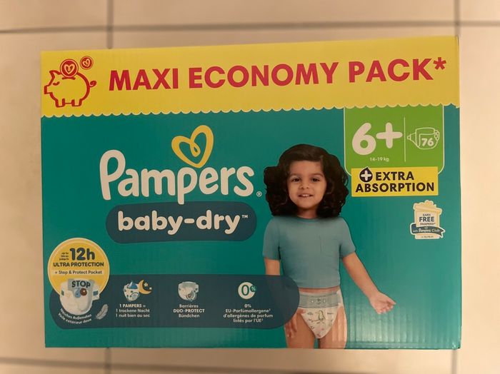 Maxi pack Pampers T.6+