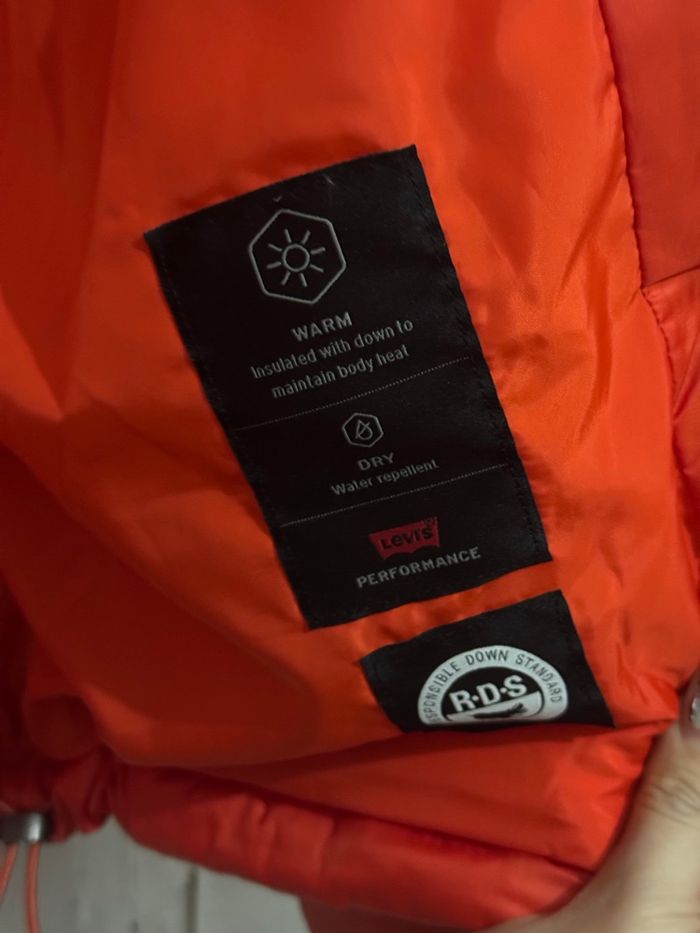 levi's luna core puffer jacket orange fluo - photo numéro 9