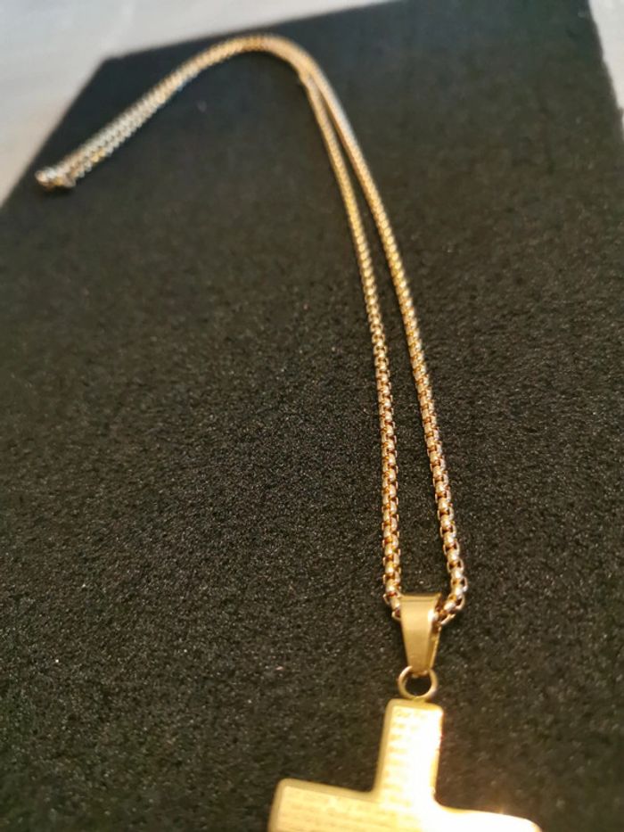 Collier et pendentif spirituel croix chrétienne - photo numéro 2