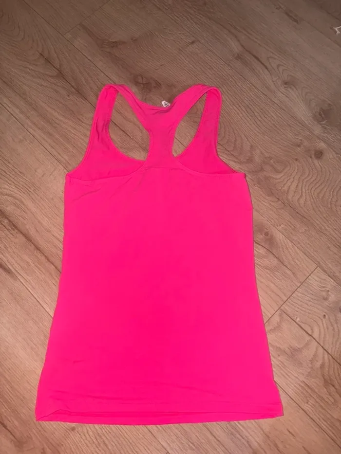Débardeur de sport rose fluo - photo numéro 3