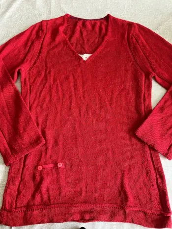 Pull rouge élégant - taille S/M