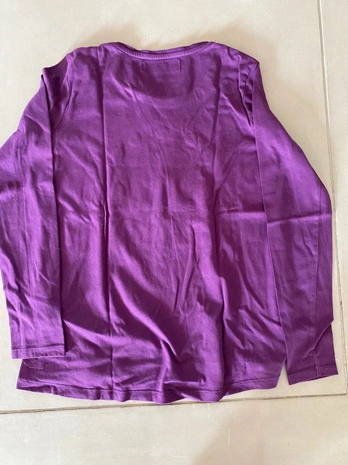 Tee shirt desigual manche longue violet 9/10 ans - photo numéro 7