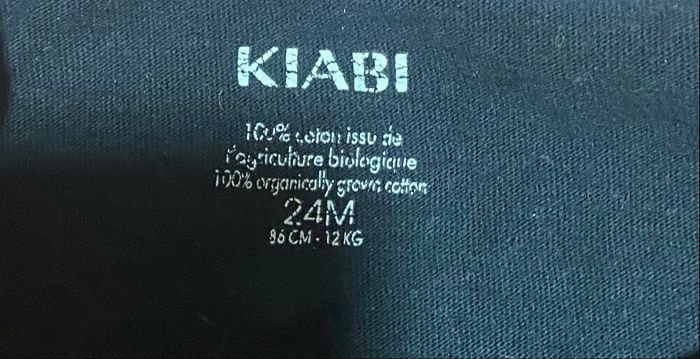 Lot de 2 Tshirt ml rose et noir 24 mois kiabi - photo numéro 2