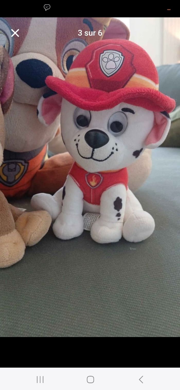 Lot de peluches pat patrouille - photo numéro 3