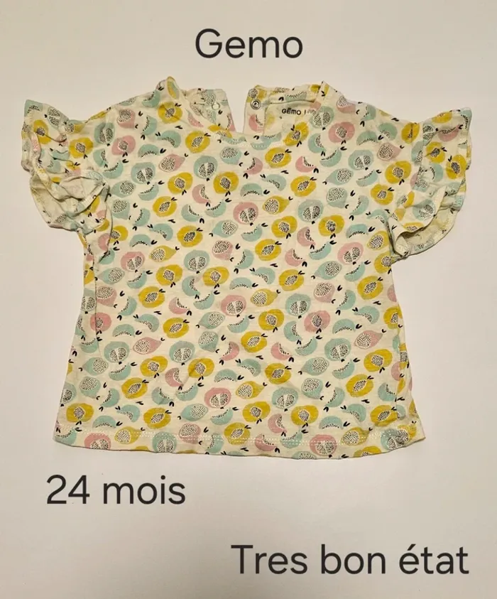 Lot de 6 t-shirts - parfait état - 24 mois - photo numéro 3