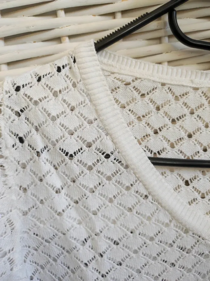 Pull d'été blanc Pimkie XS - photo numéro 2