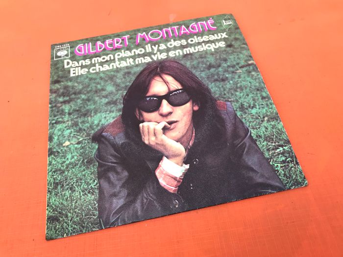 Vinyle 45 tours Gilbert Montagné Dans mon piano Il y a des oiseaux (1973) CBS 1502 - photo numéro 2