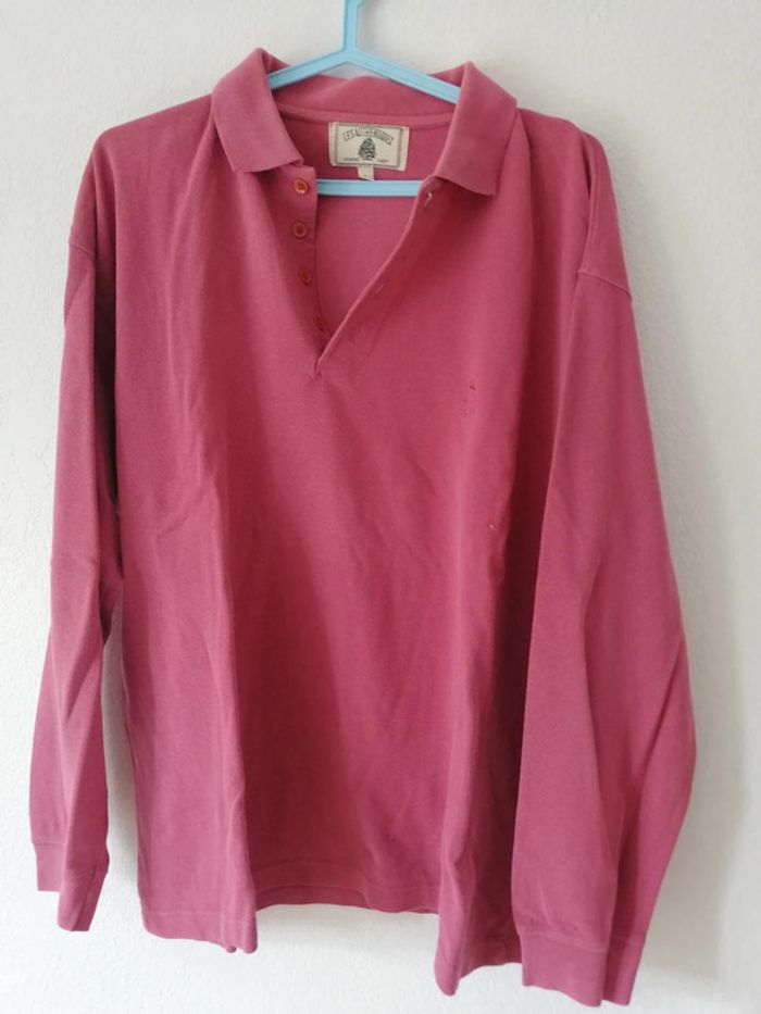 Polo manches longues homme Armand Thiery t. L lie de vie/rose fonce - photo numéro 10