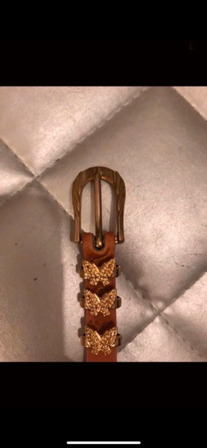 Ceinture fine camel - photo numéro 2