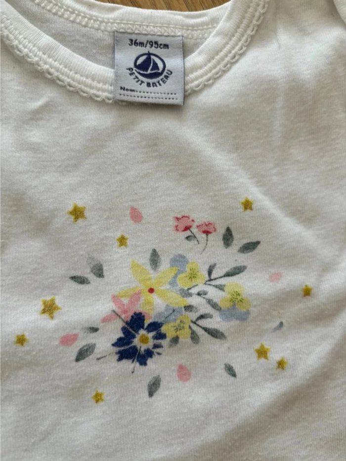 Lot de 5 bodies MC Petit Bateau 36M - photo numéro 2
