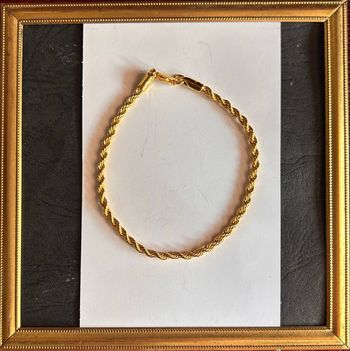 🌟 Bracelet Mailles Torsadées Dorées - Style "Corde"