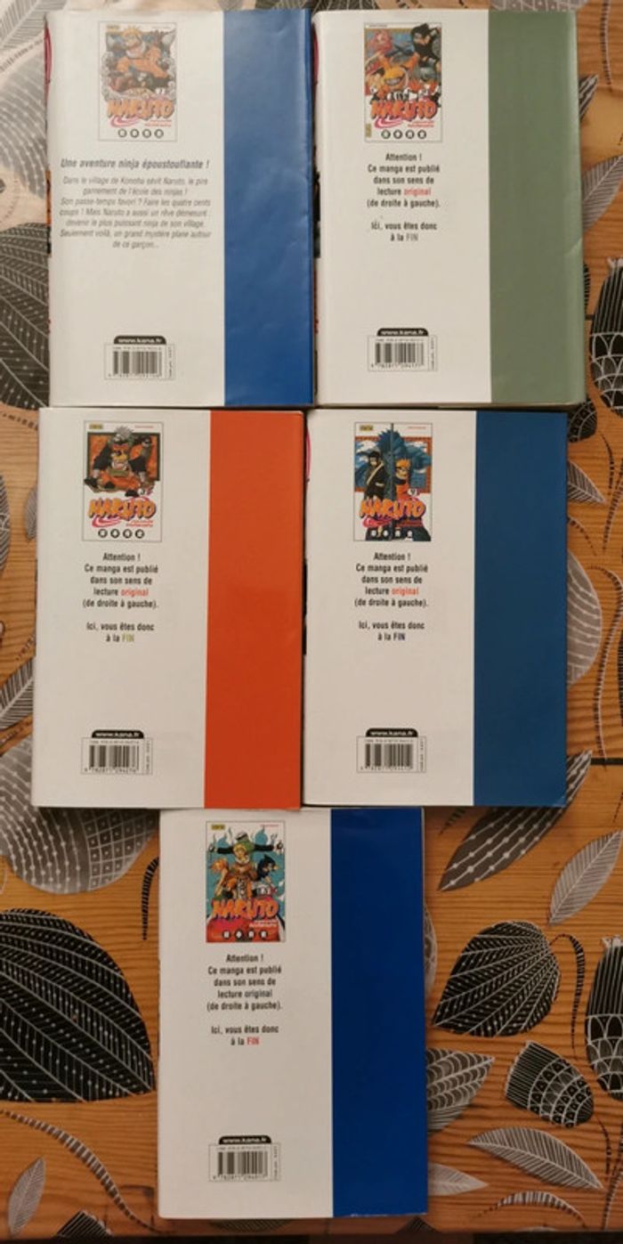 Lot Naruto Tome 1 à 5 - photo numéro 3