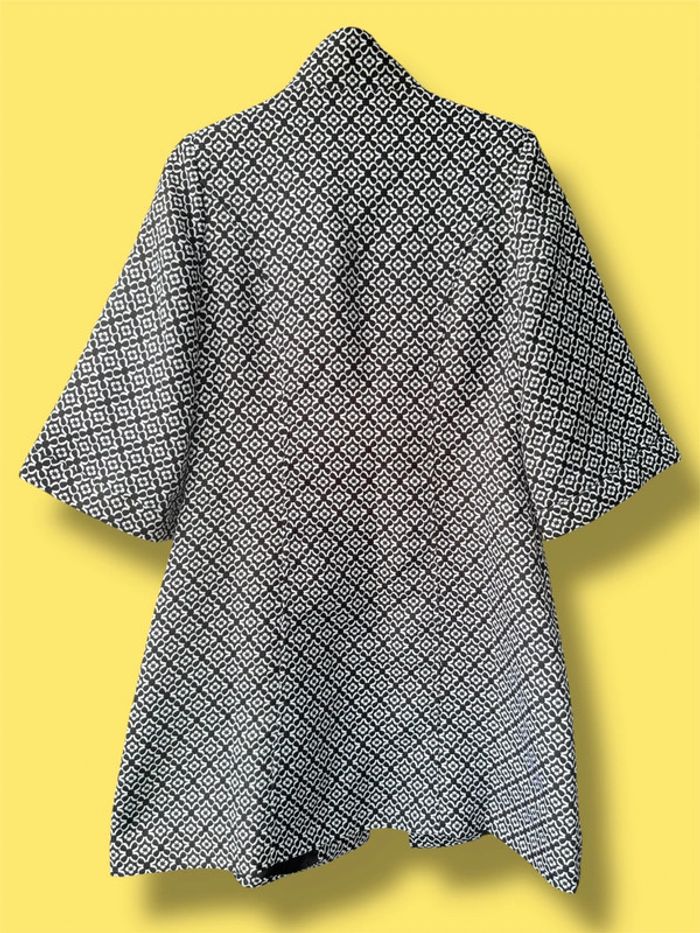 Veste léger / veste boutons fleurs - photo numéro 2