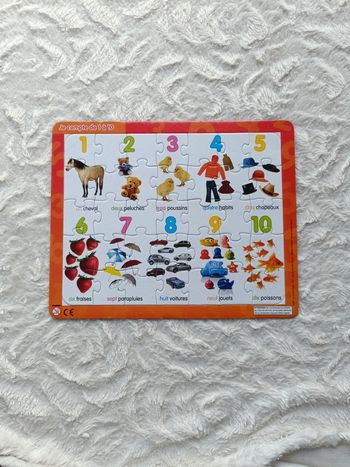 Puzzle 35 pièces Je compte de 1 à 10