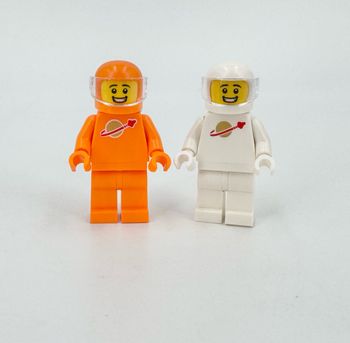 Lego Figurines Space Classic : Lot de Spacemen orange et blanc - NEUF