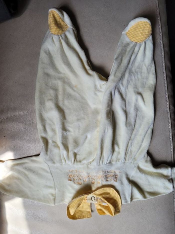 Pyjama velours naissance