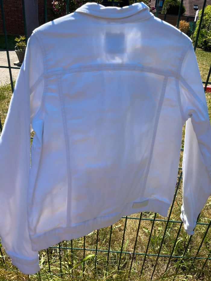 Veste en jean blanche fille 12 ans - photo numéro 2