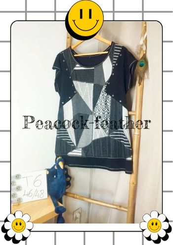 Pull sans manches noir gris T6