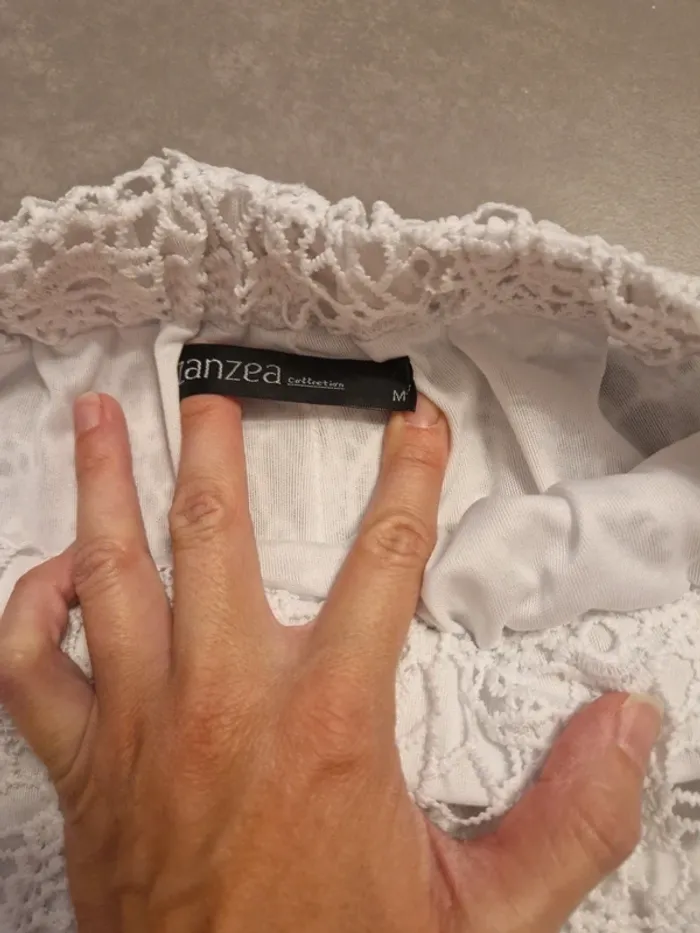 Short blanc dentelle - photo numéro 3