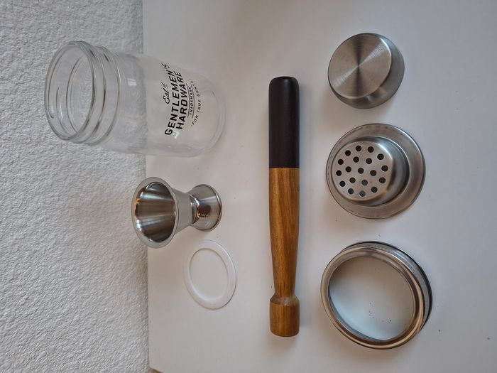 Gentlemen's matériel Pilon et Ensemble de Bocal en Verre à Cocktail - photo numéro 4
