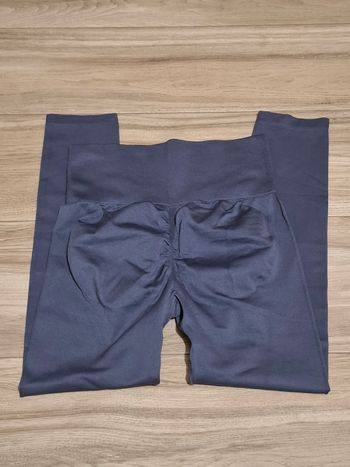 Leggings femme sport finesse bleu