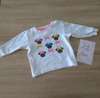 Tshirt manches longues minnie 12 mois