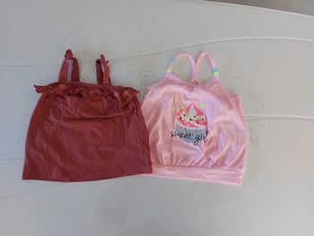 Lot de 2 hauts bretelles