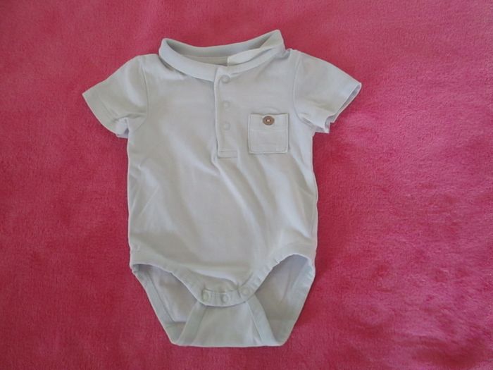 Body Vert Baudet col polo