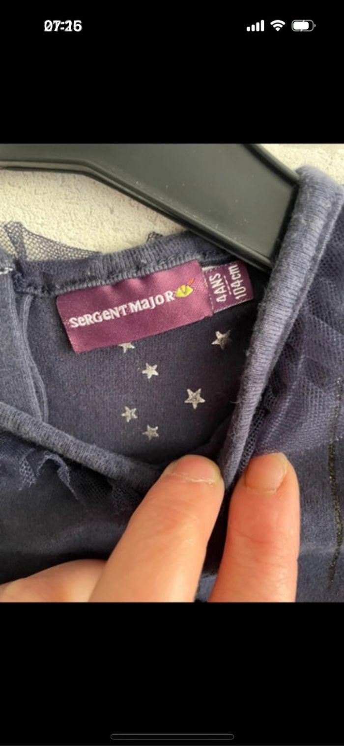 Tee shirt sergent major taille 4 ans - photo numéro 2