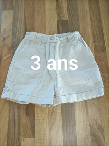 Short beige 3 ans streets girls