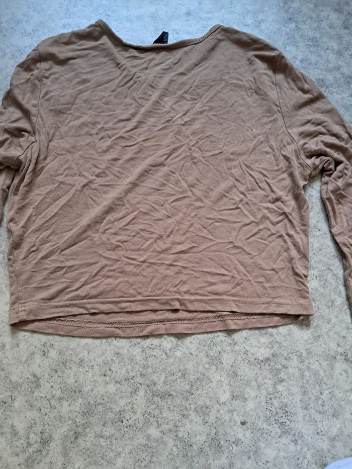 T-shirt manches longues marron