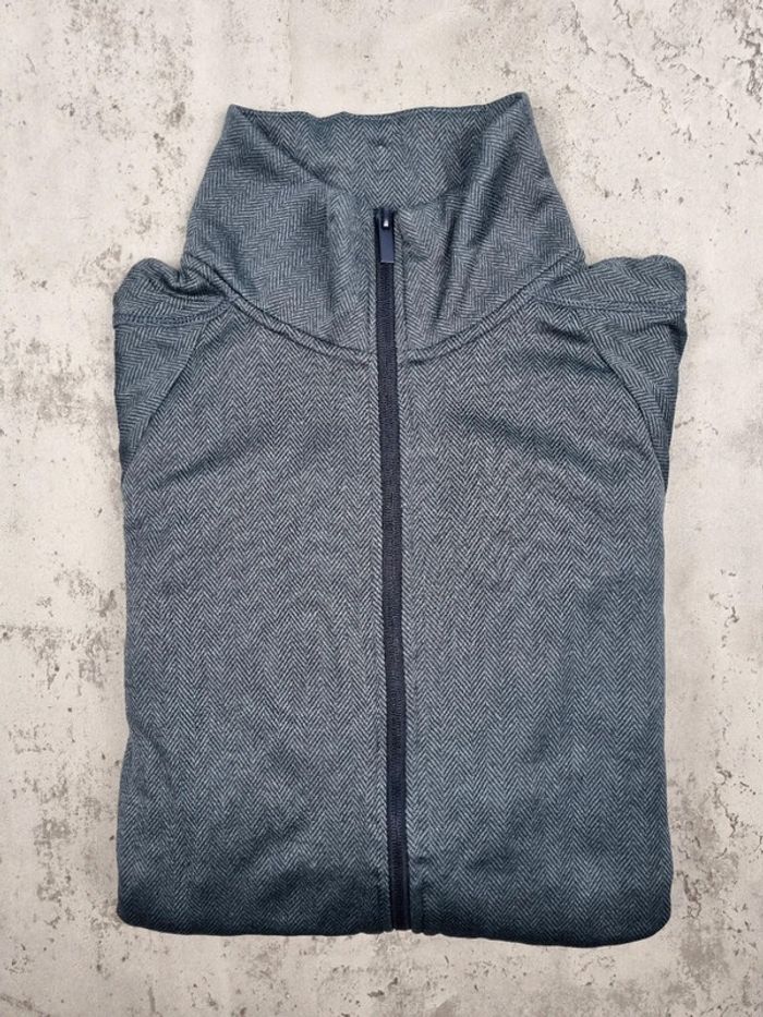Veste zippée Champion bleu gris – Taille S Femme (mesures en photos) - photo numéro 2