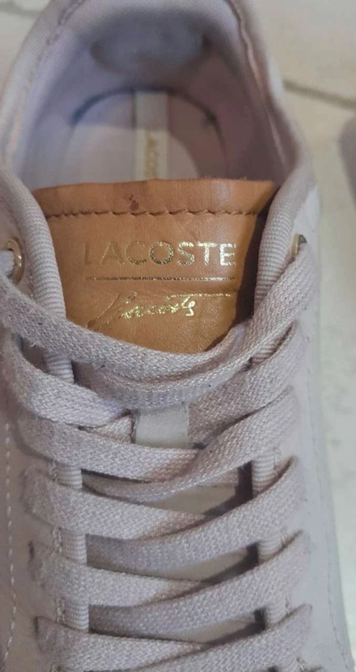 Basket rose lacoste - photo numéro 3