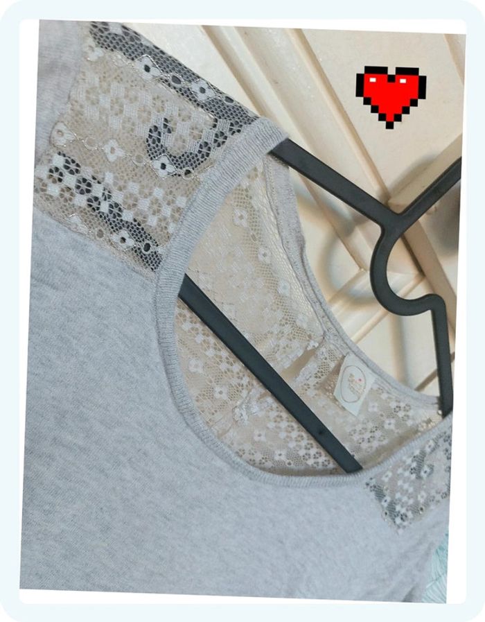 Top cachemire et dentelle 38 - photo numéro 2