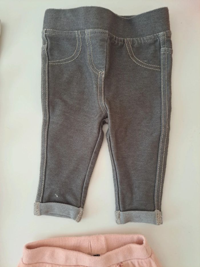 Lot leggings pantalon fille - photo numéro 3