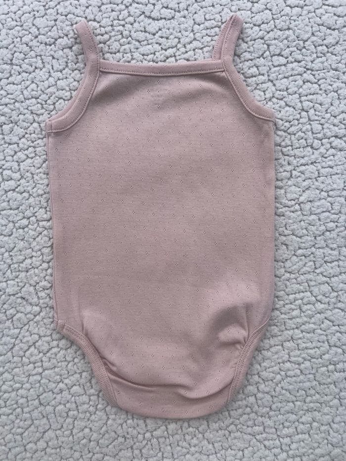 Lot de 3 bodies évolutifs à brettelles roses taille 18 mois Kiabi - photo numéro 5