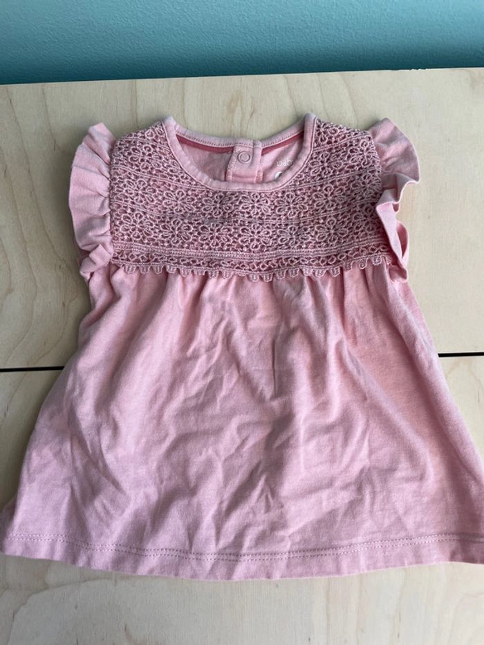 Robes légère vieux rose 3/6 mois