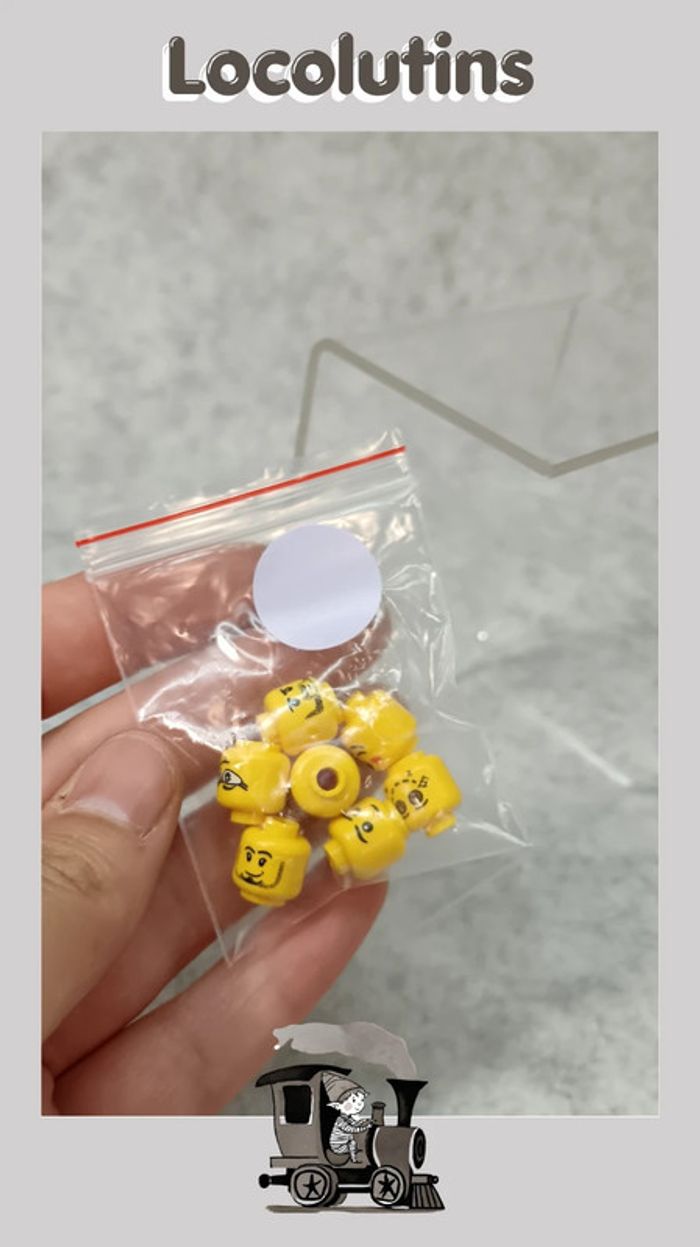 🚂 Lot de 7 têtes de figurines - photo numéro 5