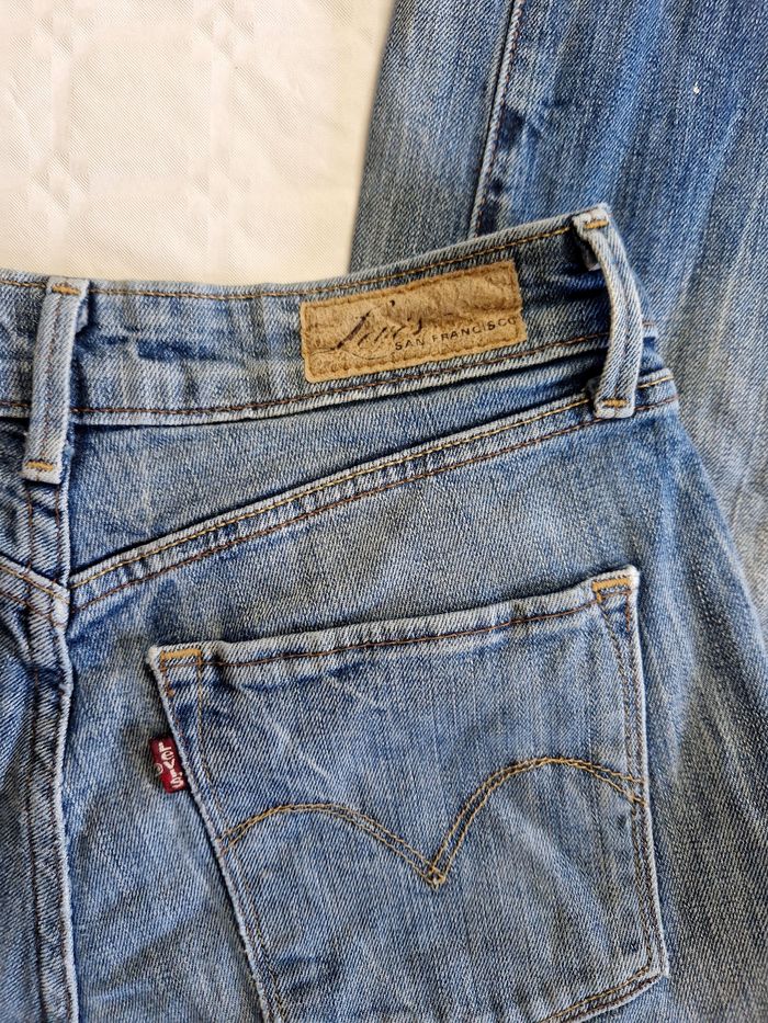 Jean Levi's Bold Curve Straight - Taille W27 (Correspond à un 34 FR) - Bleu Denim - photo numéro 3