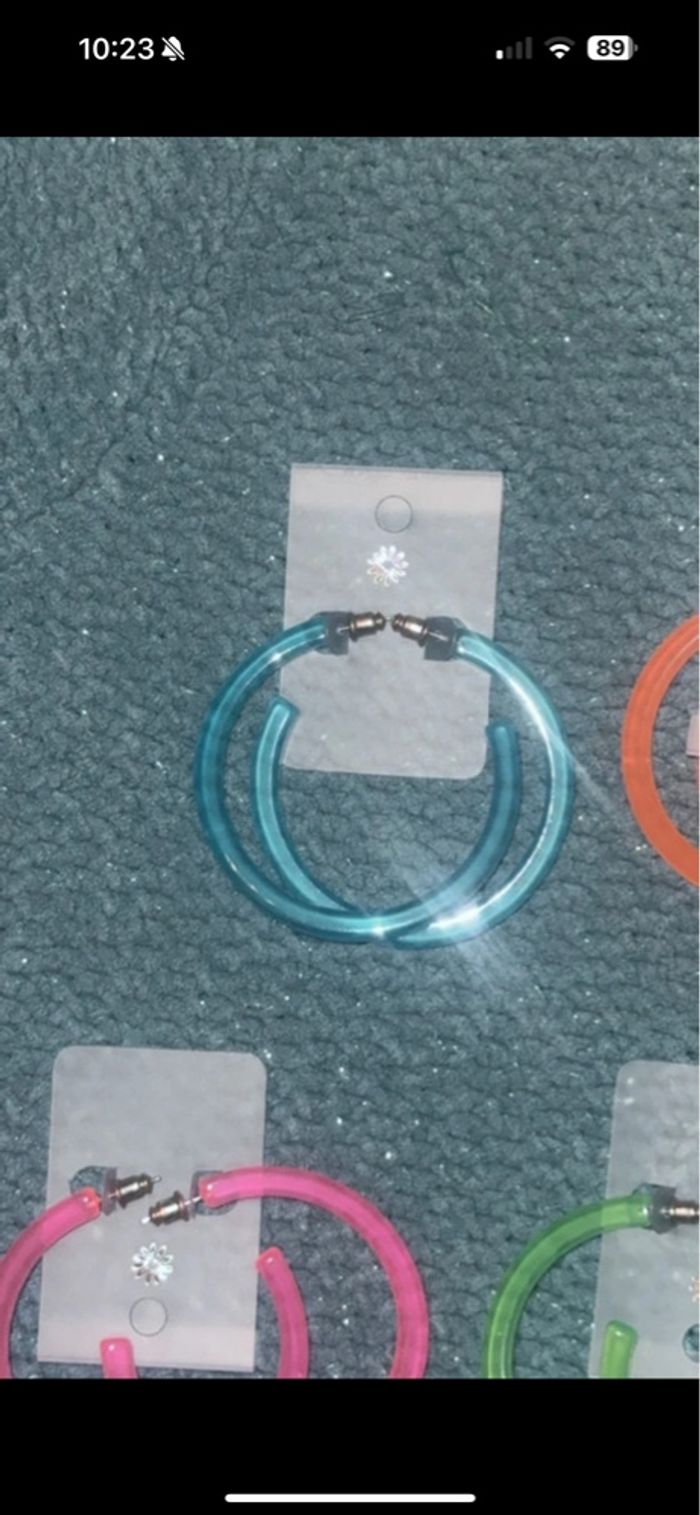 Lot 6 paires de creoles - photo numéro 7