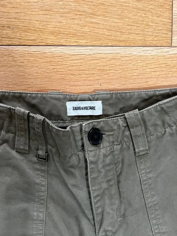 Pantalon cargo baggy chino Zadig & Voltaire – Kaki – Taille 36 – Bon état 🫶 - photo numéro 3