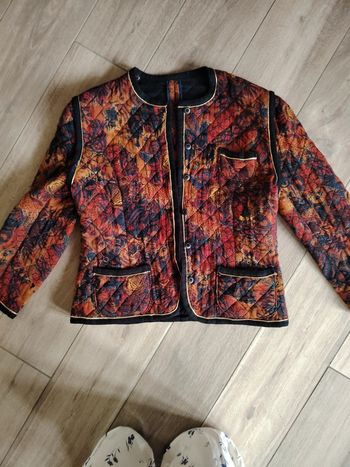 Veste matelassée vintage colorée