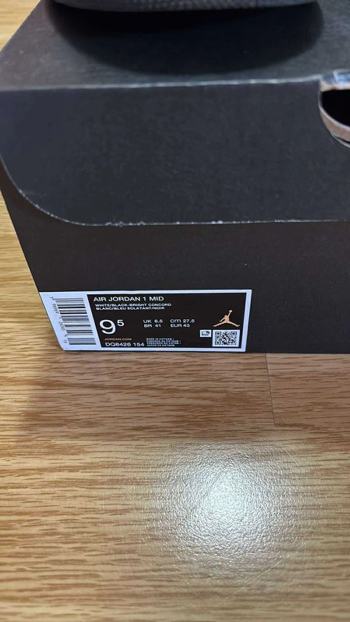Baskets Air Jordan 1 Aqua Violet Cyan - photo numéro 8