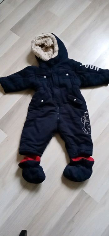 Combinaison bleu marine T 12 Mois